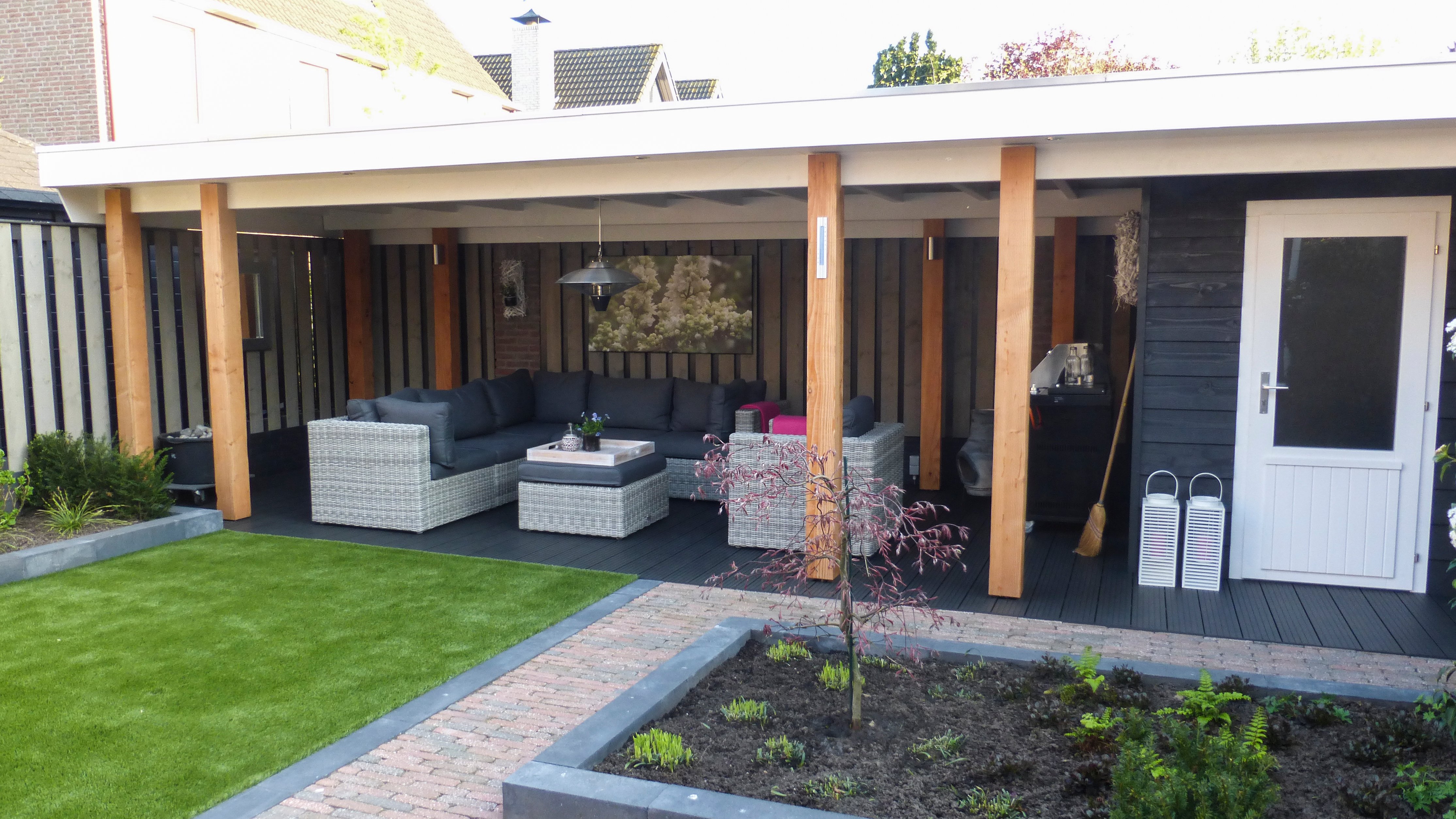 Veranda met schuur