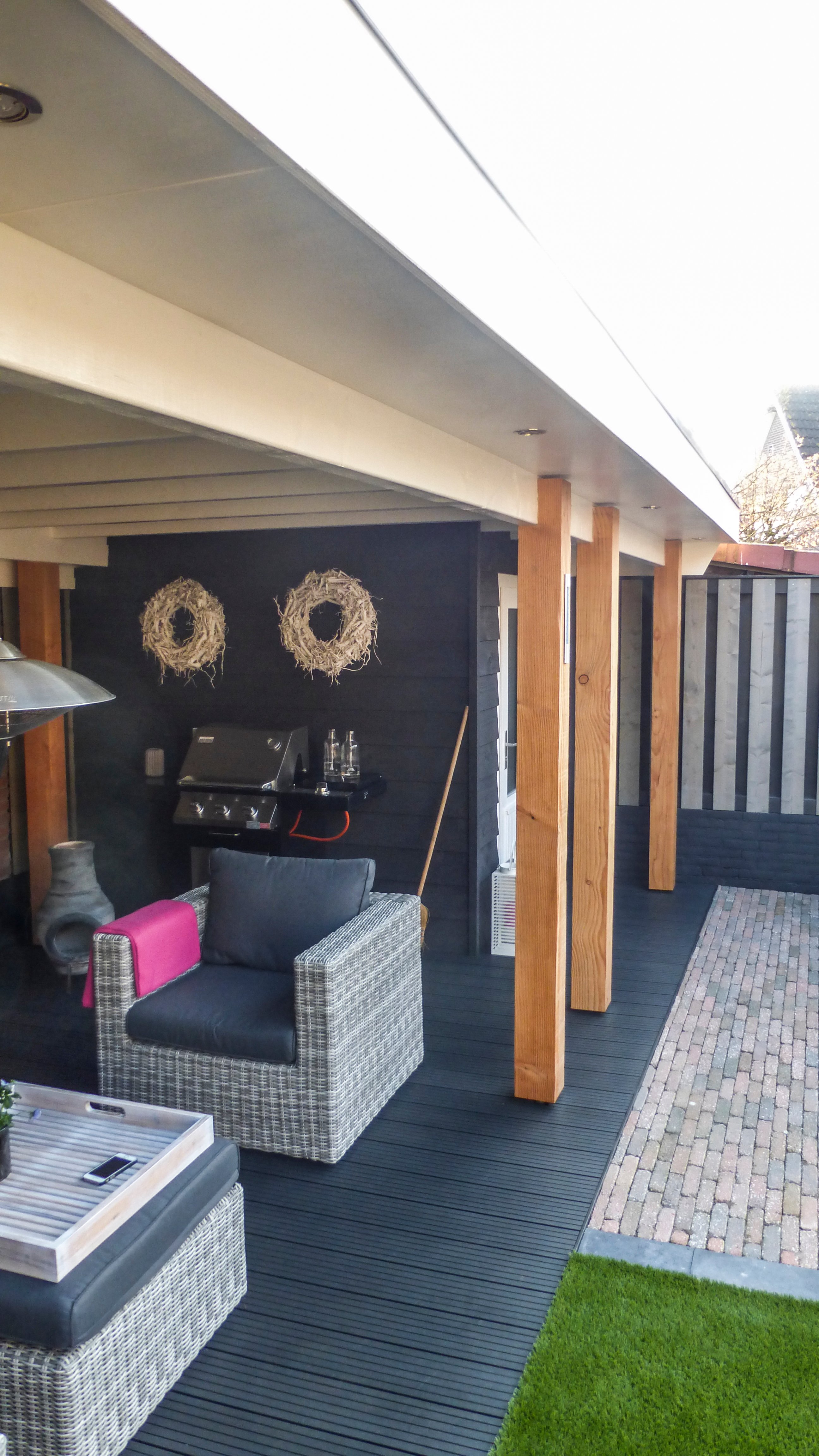 Overkapping met schuur