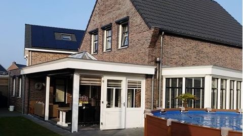 Overkapping met lichtstraat