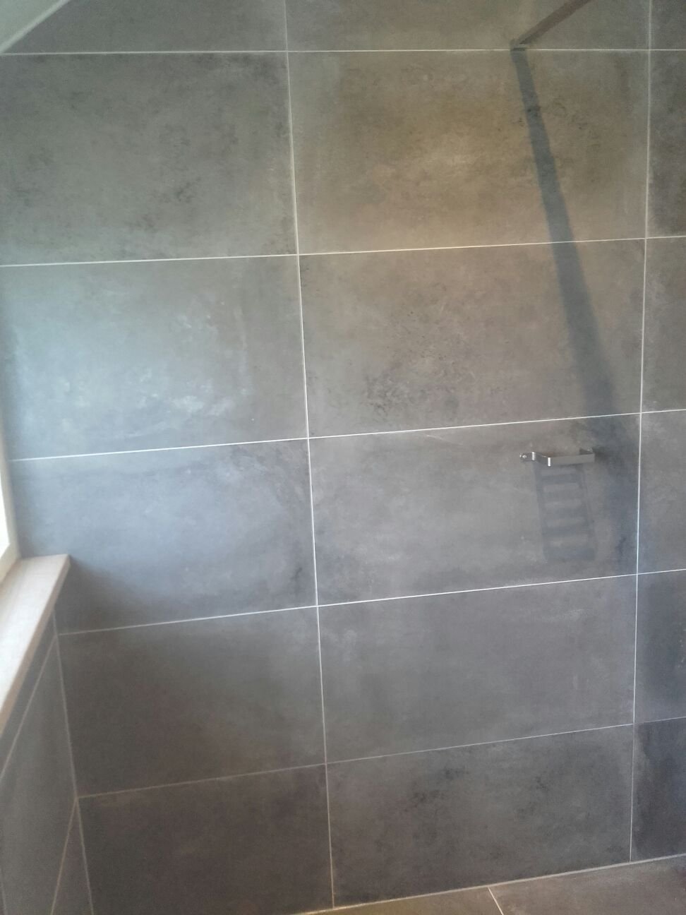 Badkamer tegelwand